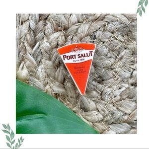 Port Salut Cheese Pin | Handmade | Mini Brands | NWOT | Quirky | Fun